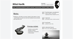 Desktop Screenshot of miloshavlik.com